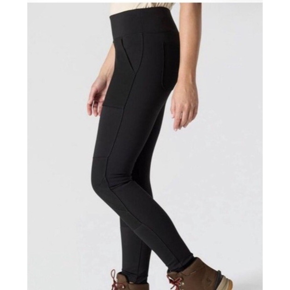 CARHARTT Force Fitted Utility Pants Leggings Womens Large (12/14) Black Utility
